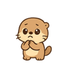 ふわふわカワウソ きもちパレード（個別スタンプ：15）