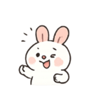 まるまるうさぎ ほっこり日常（個別スタンプ：4）