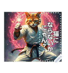 【カッコいい空手家ねこ】（個別スタンプ：11）