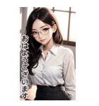 長髪秘書の日常用語（個別スタンプ：7）