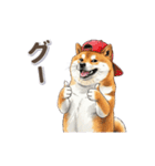 地味に動く柴犬スタンプ（個別スタンプ：3）
