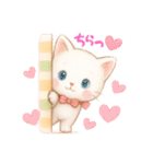 ハッピー白猫の日常（個別スタンプ：13）