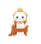 ハッピー白猫の日常（個別スタンプ：32）