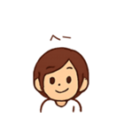 毎日使える！ゆるかわ女の子スタンプ（個別スタンプ：22）