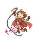 勇者 女 くさりがま 謎の武器 RPG (小)（個別スタンプ：9）