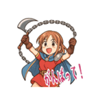 勇者 女 くさりがま 謎の武器 RPG (小)（個別スタンプ：12）