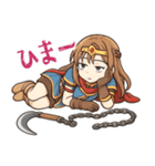 勇者 女 くさりがま 謎の武器 RPG (小)（個別スタンプ：14）