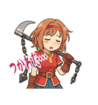勇者 女 くさりがま 謎の武器 RPG (小)（個別スタンプ：21）