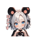 ちゅー！ネズミガール（個別スタンプ：1）