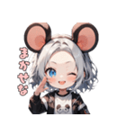 ちゅー！ネズミガール（個別スタンプ：5）