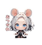 ちゅー！ネズミガール（個別スタンプ：6）