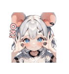 ちゅー！ネズミガール（個別スタンプ：19）