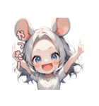 ちゅー！ネズミガール（個別スタンプ：21）