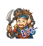 勇者 男 くさりがま 謎の武器 RPG (小)（個別スタンプ：5）