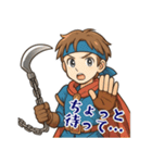 勇者 男 くさりがま 謎の武器 RPG (小)（個別スタンプ：6）