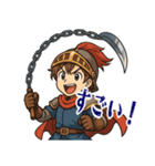勇者 男 くさりがま 謎の武器 RPG (小)（個別スタンプ：16）