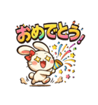 デレうさぎモカの毎日スタンプ1（個別スタンプ：37）