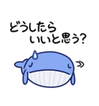 毎日使えるくじらスタンプ（おっとり）（個別スタンプ：22）