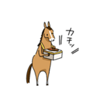 気分低下中な馬（個別スタンプ：21）