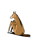 気分低下中な馬（個別スタンプ：40）
