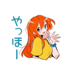 ポップな女の子の待ち合わせ連絡（個別スタンプ：2）