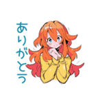 ポップな女の子の待ち合わせ連絡（個別スタンプ：3）