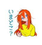 ポップな女の子の待ち合わせ連絡（個別スタンプ：10）