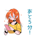 ポップな女の子の待ち合わせ連絡（個別スタンプ：11）