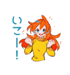 ポップな女の子の待ち合わせ連絡（個別スタンプ：19）
