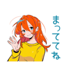 ポップな女の子の待ち合わせ連絡（個別スタンプ：22）