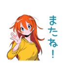 ポップな女の子の待ち合わせ連絡（個別スタンプ：34）