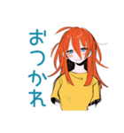 ポップな女の子の待ち合わせ連絡（個別スタンプ：37）