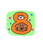 トイプーちゃん数字と曜日スタンプ（個別スタンプ：8）