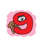 トイプーちゃん数字と曜日スタンプ（個別スタンプ：9）