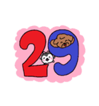 トイプーちゃん数字と曜日スタンプ（個別スタンプ：29）