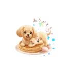 ミニチュアダックス×スイーツ♡（個別スタンプ：4）