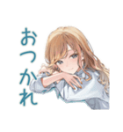 優しいお姉さん★進捗チェック（個別スタンプ：3）