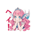 人魚姫の毎日あいさつ♡（個別スタンプ：3）