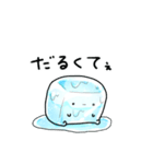 【ネガティブ】なんだかゆるい氷（個別スタンプ：2）