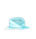 【ネガティブ】なんだかゆるい氷（個別スタンプ：12）