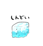【ネガティブ】なんだかゆるい氷（個別スタンプ：13）