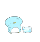 【ネガティブ】なんだかゆるい氷（個別スタンプ：21）