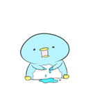 【ネガティブ】なんだかゆるい氷（個別スタンプ：30）