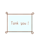 毎日使える！大人なフレームスタンプ⿻（個別スタンプ：3）