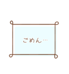 毎日使える！大人なフレームスタンプ⿻（個別スタンプ：9）