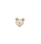 【超ちいさい】クレヨン風くまのスタンプ（個別スタンプ：24）