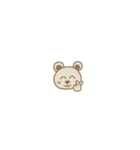【超ちいさい】クレヨン風くまのスタンプ（個別スタンプ：31）
