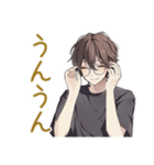 黒猫系男子のやさしい相槌♡（個別スタンプ：20）
