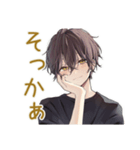 黒猫系男子のやさしい相槌♡（個別スタンプ：26）