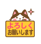 ハチワレさんがチラリと敬語でスタンプ（個別スタンプ：7）